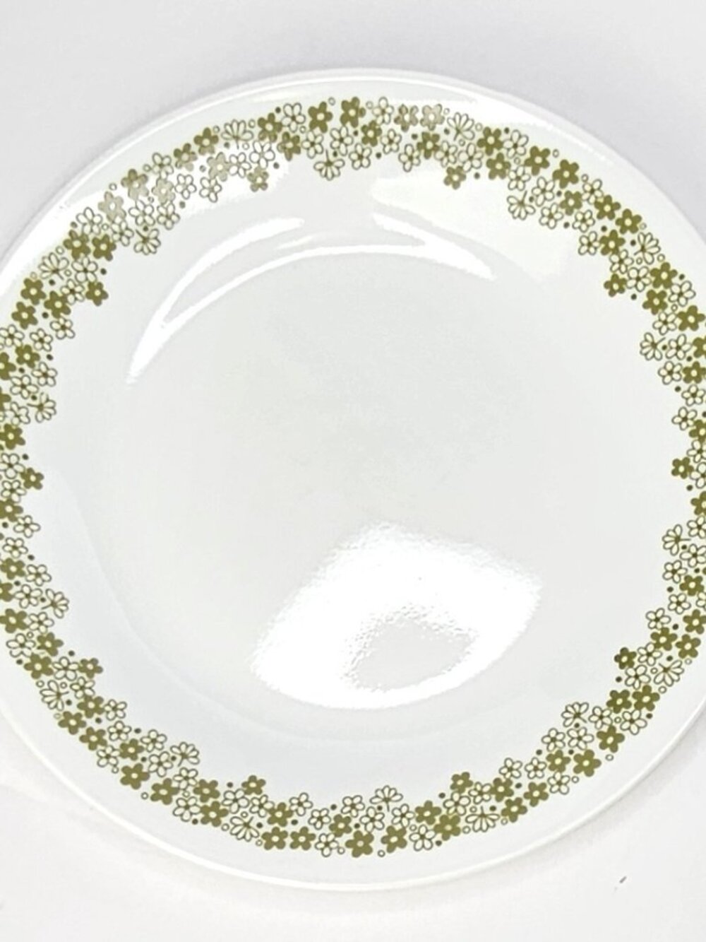 Vintage Corelle 6" Spring Blossom Green Crazy Daisy Soup Cereal Desert Bowl USA - Picture 2 of 4